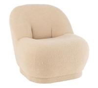 Paris prix Fauteuil design bouclette - Beige