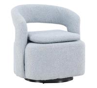 Paris prix Fauteuil design bouclette - Bleu clair