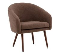 Paris prix Fauteuil design bouclette - Marron