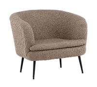 Paris prix Fauteuil design bouclette - Noir