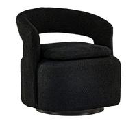 Paris prix Fauteuil design bouclette - Noir