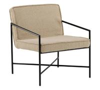 Paris prix Fauteuil design bouclette Rakel - Beige