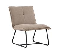 Paris prix Fauteuil design en tissu - Marron