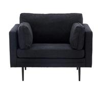 Paris prix Fauteuil design en tissu - Noir