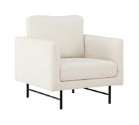 Paris prix Fauteuil design tissu - Blanc