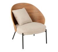 Paris prix Fauteuil lounge design - Naturel & beige