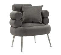 Paris prix fauteuil Soffy imitation fourrure - Gris