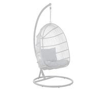 Paris prix Fauteuil suspendu ovale jardin - Blanc
