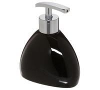Paris Prix Five Simply Smart - Distributeur de Savon Galet 14cm Noir