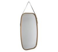 Paris Prix Five Simply Smart - Miroir Mural Ovale avec Anse Léa 77cm Naturel