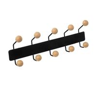 Paris Prix Five Simply Smart - Patère Murale en Bois 10 Boules 44cm Noir