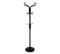 Paris Prix FIVE Simply Smart - Porte-Manteau en Métal 11 Patères 177cm Noir
