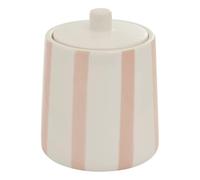 Paris Prix FIVE Simply Smart - Pot à Cotons en Céramique Strio 12cm Rose