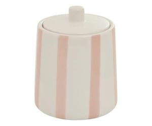Paris Prix FIVE Simply Smart - Pot à Cotons en Céramique Strio 12cm Rose