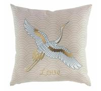Paris Prix Coussin Déhoussable Free Bird - Beige 45x45 cm