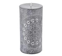Bougie Pilier Mandala Graphic Ethnic 14cm Noir