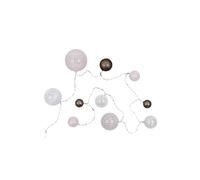 Paris Prix Guirlande Boules 10 Led Multi Taille 192cm Rose