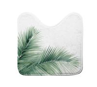 Tapis Contour WC Havane 45x45cm Blanc