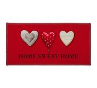 Paris Prix Tapis rectangle Douceur d'Intérieur Home Passion 50 x 120 cm Imprimé Rouge