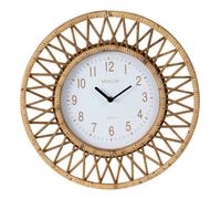 Paris prix Horloge murale rotin - Beige
