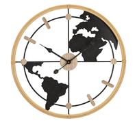 Paris prix Horloge murale World - Noir