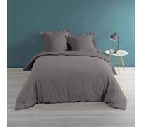 PARIS PRIX Housse de couette - Anthracite
