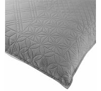 PARIS PRIX Housse de Coussin Anthracite & Blanc