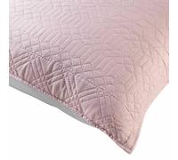 PARIS PRIX Housse de Coussin Cottage 45x45 cm - Rose et Gris