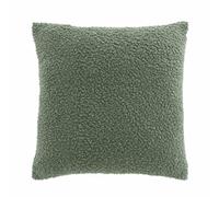 Paris Prix Housse de Coussin en Tissu Bouclette Woolen 40x40cm Vert Sauge