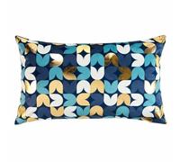 Paris Prix Housse de coussin Vivaldi 30x50 - Bleu et Or