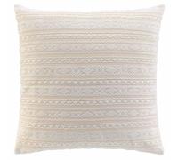 Paris Prix – Coussin déco fantaisie Ilies 60x60 cm déhoussable Beige