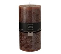 Bougie Cylindrique Déco Junina 20cm Marron