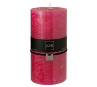 Bougie Cylindrique Déco Junina 20cm Fuchsia