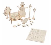 Paris Prix Kit Scènes de Noël 3D - Bonhomme de Neige - Naturel