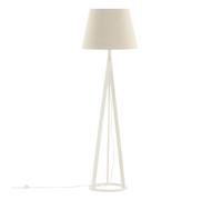 Paris prix Lampadaire Kona en bois - Blanc