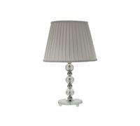 Mauro Ferretti Lampe de table Tolly Ø 30 x 48 cm, métal, verre, argent