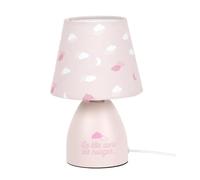 Paris Prix Lampe de Chevet Enfant Nuages 19cm Rose