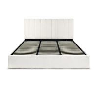 Paris Prix Lit Coffre Design Bouclette Songa 180x200cm Beige