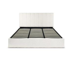 Paris Prix Lit Coffre Design Bouclette Songa 180x200cm Beige