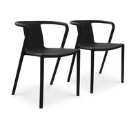 Paris prix Lot de 2 fauteuils de jardin - Noir