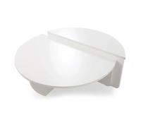 Paris prix Lot de 2 tables basses rondes - Blanc