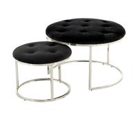 Paris prix Lot de 2 tabourets design - Noir