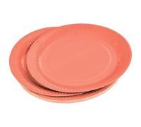 Paris Prix Lot de 20 Assiettes en Carton Vitamine 23cm Terracotta