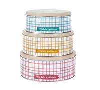 Paris Prix Lot de 3 Boîtes à Biscuits Mamie Lily 22cm Multicolore