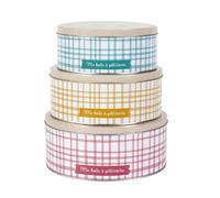 Paris prix Lot de 3 boîtes à biscuits - Multicolore