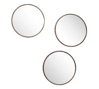 Paris prix Lot de 3 miroirs muraux - Marron