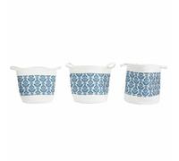 Paris prix lot de 3 paniers de rangement - Bleu
