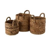 Paris prix Lot de 3 paniers de rangement - Naturel