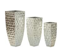 Vase Mauro Ferretti Argy (x3) Argenté 38,1x90,8-30,5x75,6-24,8x62,2 cm