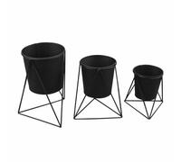 Paris Prix Lot de Caches-Pots Graphic Ethnic Noir